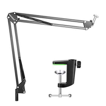 Neewer Desktop Clamp Adjustable Suspension Boom Scissor Arm Stand Holder 360 Degree Rotation Swivel Mount, Load up to 2.2 pounds/1 kilograms for Logitech Webcam C922 C930e C930 C920 C615 C960 C980 pro