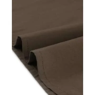 Chic Allegra K Women’s Safari Dress - Cotton Belted Style