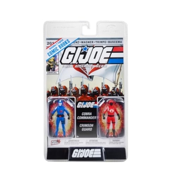 McFarlane Toys G.I. Joe Page Punchers 2pk: Cobra Commander & Crimson Guard 3in Figures with 2 Comics