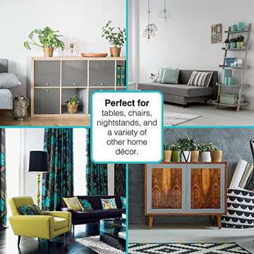 SoftTouch Caster Cups for Floor Protection - 4 Pack