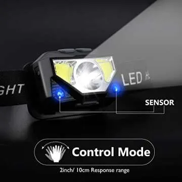 Rechargeable Headlamp 2 Packs, LED Headlamp, Head lamps for Adults, Flashlight with White Red Lights, USB Rechargeable Waterproof Head Lamp for Outdoor Camping Cycling Running Fishing