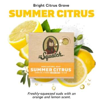 Dr. Squatch Men's Natural Bar Soap from Moisturizing Soap Made from Natural Oils - Cold Process with...