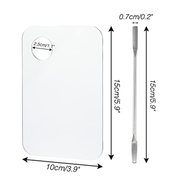 G2PLUS 2PCS Acrylic Cosmetic Palette for Makeup Blending