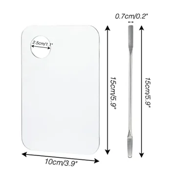 G2PLUS 2PCS Acrylic Cosmetic Palette for Makeup Blending