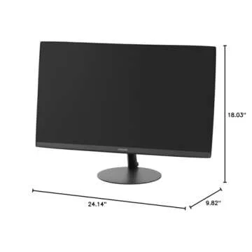 SAMSUNG T550 Series 27-Inch FHD 1080p Computer Monitor, 75Hz, Curved, Built-in Speakers, HDMI, Display Port, FreeSync (LC27T550FDNXZA)
