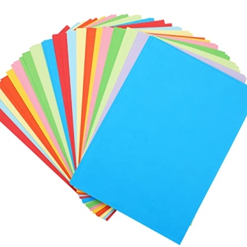 SANNIX 200 Sheets 10 Colors Colored Paper A4 Printer Paper Copy Paper Stationery Paper Multipurpose ...