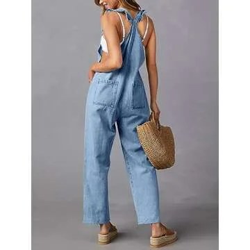 Stylish Tongmingyun Women's Loose Denim Overalls for All Occasions