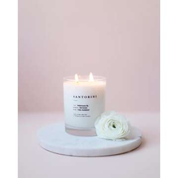 Luxury Brooklyn Santorini Candle - 70 Hour Burn & Vegan