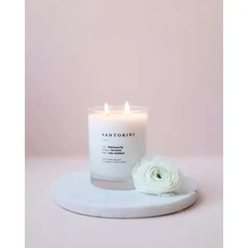 Luxury Brooklyn Santorini Candle - 70 Hour Burn & Vegan