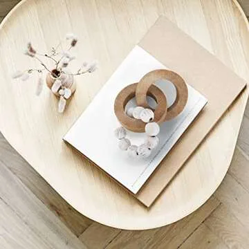 Rustic Handcrafted Wood Chain Link Home Decor Gift