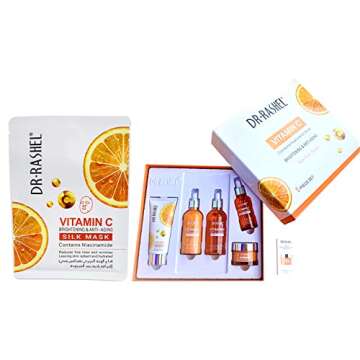Dr Rashel Vitamin C Anti-Aging Skincare Set with Silk Mask