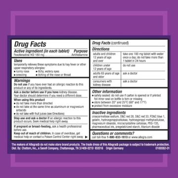 Allegra Adult Non-Drowsy Antihistamine Gelcaps, 60 Count