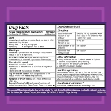 Allegra Adult Non-Drowsy Antihistamine Gelcaps, 60 Count