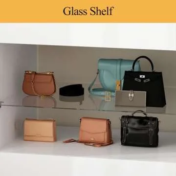 WOODTIME White Dresser with Glass Top for Modern Spaces