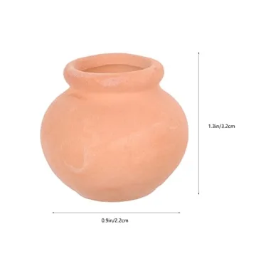 Mini Clay Pots for Succulents and Cacti - 12pcs Set