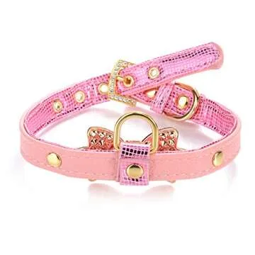 Stylish LOVPE Bling Diamond Collar for Small Pets