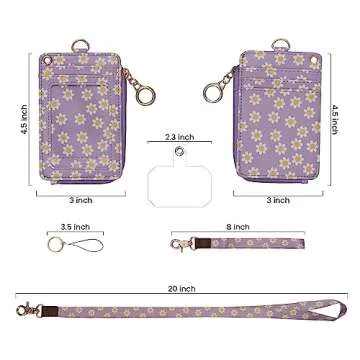 Stylish MONDO DESIGNS 2-in-1 Lanyard Wallet for Women