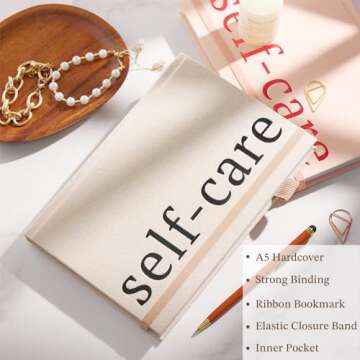 5 MINUTES A DAY Self-Care Journal – 91 Days Daily Reflection Notebook – Mental Health Journal, A...