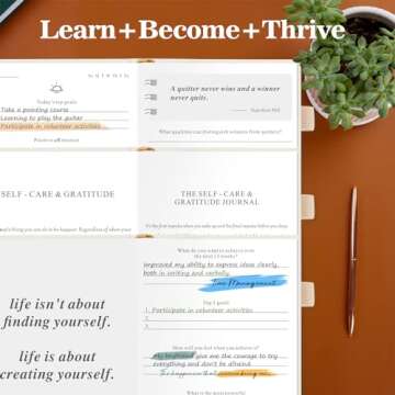 5 MINUTES A DAY Self-Care Journal – 91 Days Daily Reflection Notebook – Mental Health Journal, Anxiety & Guided Journal for Women & Men, Meditation & Mood Log, A5 (Beige)