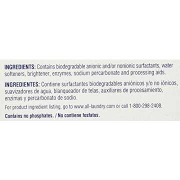 All Powder Laundry Detergent, Free Clear for Sensitive Skin, 52 Ounces, 40 Loads