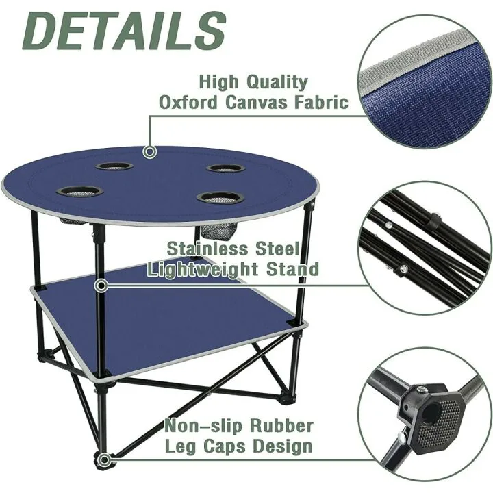 LESES Portable Picnic Table for Outdoor & Camping