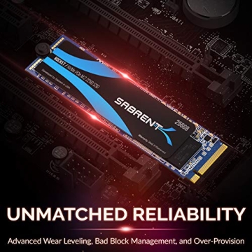 SABRENT 256GB Rocket NVMe PCIe M.2 2280 Internal SSD High Performance Solid State Drive (SB-ROCKET-256)