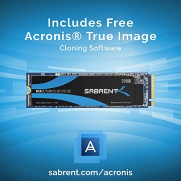 SABRENT 256GB Rocket NVMe PCIe M.2 2280 Internal SSD High Performance Solid State Drive (SB-ROCKET-256)