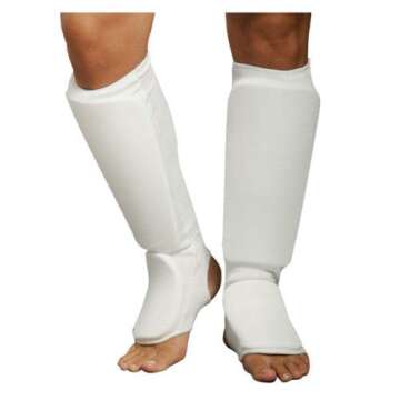 Cloth Shin & Instep Guard Taekwondo, Martial Arts, MMA Foot Protector Gear