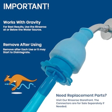 Rinseroo Shower Hose - No-Install Multi-Use Attachment