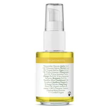 Badger Argan Face Oil, Certified Organic Moisturizing Facial Oil, Waterless Face Moisturizer, 1 oz G...