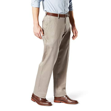 Dockers® Men's Classic Fit Signature Khaki Lux Cotton Stretch Pants - Perfect for All Occasions!