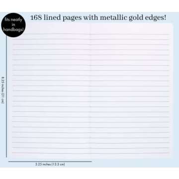 Kate Spade New York, Women's Bridal Journal, 8.25" x 5.25" Bound Notebook With 200 Lined Pages, Miss...