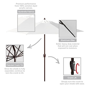 California Umbrella 9' Sunbrella Patio Umbrella for Outdoor Comfort