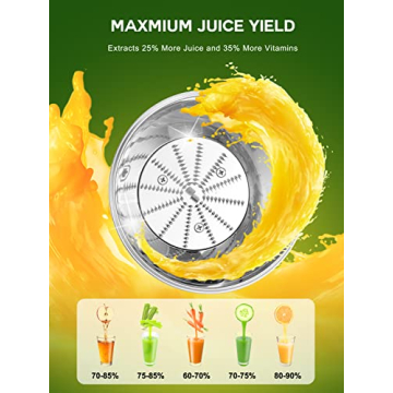 Loilat Juicer Machine with 3" Wide Mouth and 500W Power