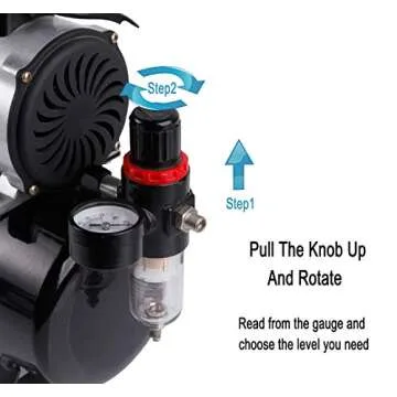 Timbertech Mini Compressor with Cooling Fan for Artists