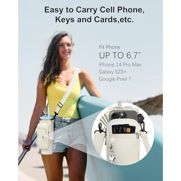 Premium Water Bottle Carrier for Stanley Tumblers with Pockets