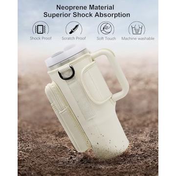 Premium Water Bottle Carrier for Stanley Tumblers with Pockets