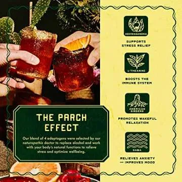 PARCH Desert Margarita + Prickly Paloma Variety Pack, Ready to Drink Non Alcoholic Agave Cocktail Infused with Desert Botanicals & Adaptogens, Plant Based, Gluten Free & Vegan (8.4 oz x 8 pack)