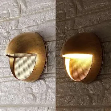 Stylish JONATHAN Y Orbe Outdoor LED Wall Sconce