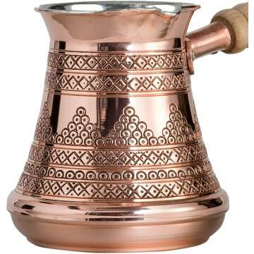 Bosphorus 16-Piece Arabic Coffee Set in Copper