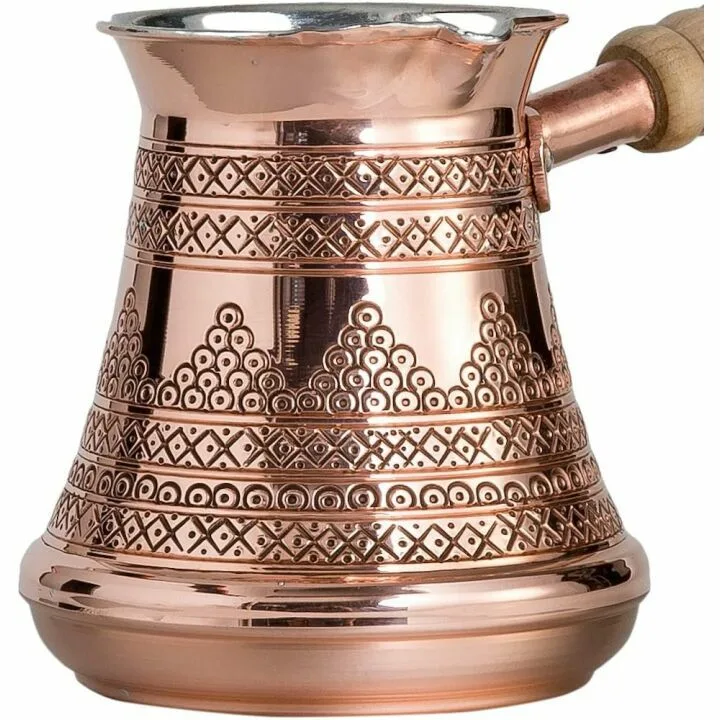 Bosphorus 16-Piece Arabic Coffee Set in Copper