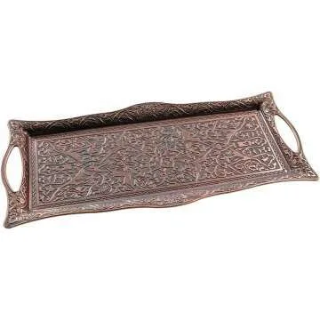 Bosphorus 16-Piece Arabic Coffee Set in Copper