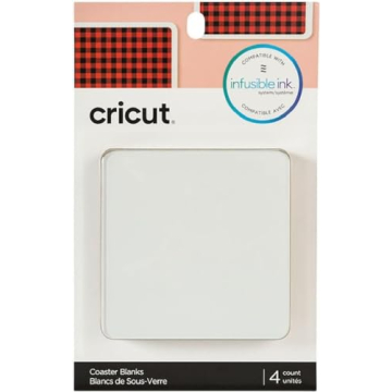 Cricut Coaster Blank with Cork Backing for Infusible Ink - Personalize Your DIY Projects