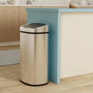 Bigacc Automatic Stainless Steel Kitchen Trash Can