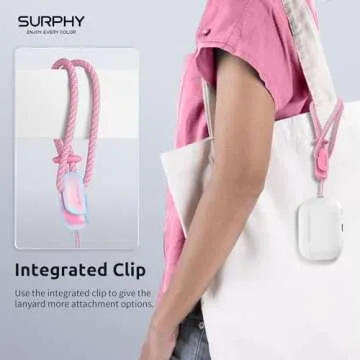 SURPHY 2 Pack Phone Lanyard, Phone Wrist Strap, Anti Theft Phone Strap, Phone Charm with 2-Color Braided, Phone Wrist Lanyard for Women and Men, Rose Pink & Gray