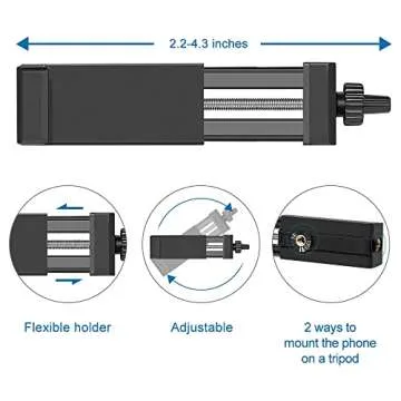 ITOTIN Portable Phone Tripod - Versatile & Durable Stand