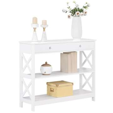 Convenience Concepts Oxford Console Table - Stylish Storage Solution
