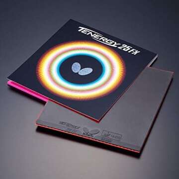 Butterfly Tenergy 25 FX Table Tennis Rubber - Versatile, High Spin Performance