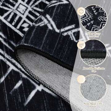 STARUIA Washable 8x10 Area Rug for Every Room