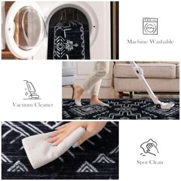 STARUIA Washable 8x10 Area Rug for Every Room